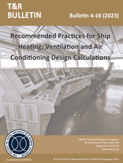 T&R Bulletin 4-16: Recommended Practices for Ship Heating, Ventilation & Air Conditioning Design Calculations (2023)